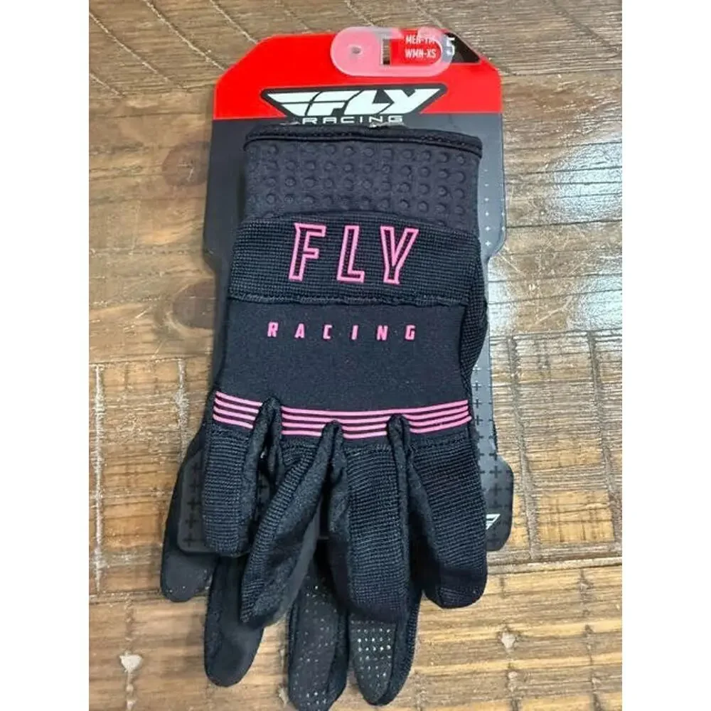 Fly Racing F-16 Gloves Black Pink Size 5 Youth Medium YM Women's XS New NWT